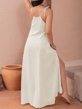 Swiss Dot Cutout Sleeveless Maxi Dress OutfitFlow